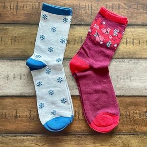 NEW Christmas Socks for Women Two Pairs